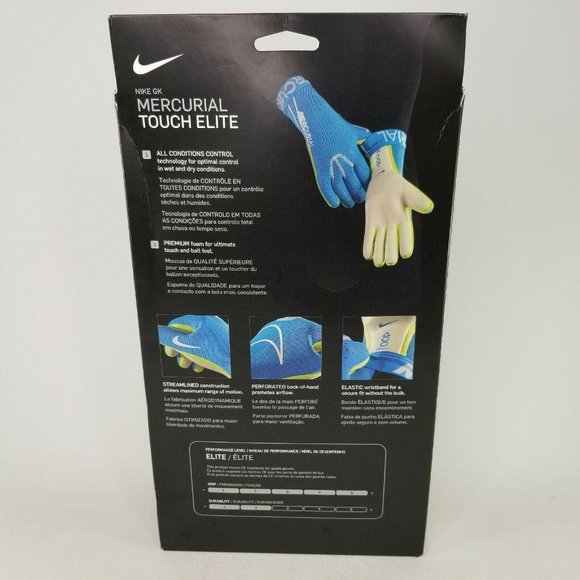 Nike GK Mercurial Touch Elite Goalie Gloves 11 - Picture 2 of 5